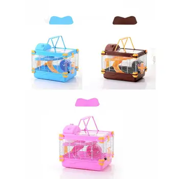

Double Layer Transparent Skylight Pet Cage for Pet Hamster