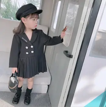 

2020 new wholesale girls ruffles coat spring cotton full sleeve girls jacket 1-6t HJ778