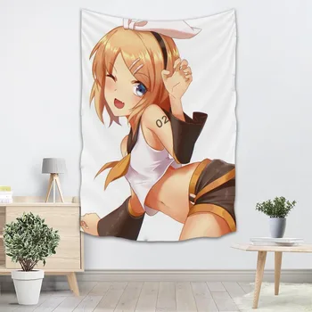 

Custom Kagamine Rin Wall Tapestry Decoration Mariage Wall Carpet Rectangular Modern Printing Fabric Yoga Mat Blanket Tapestry