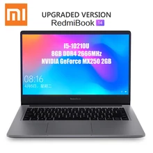 Xiaomi RedmiBook 14 Улучшенный ноутбук с Windows 10 Intel Core i5-10210U 4,2 ГГц процессор 8 Гб DDR4 ram 512 ГБ SSD ноутбук