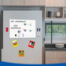 Гибкий магнитный лист для этикеток, наклейки на холодильник, магнитный рисунок, сообщение для записей, доска для холодильника, Настенный декор, стикер