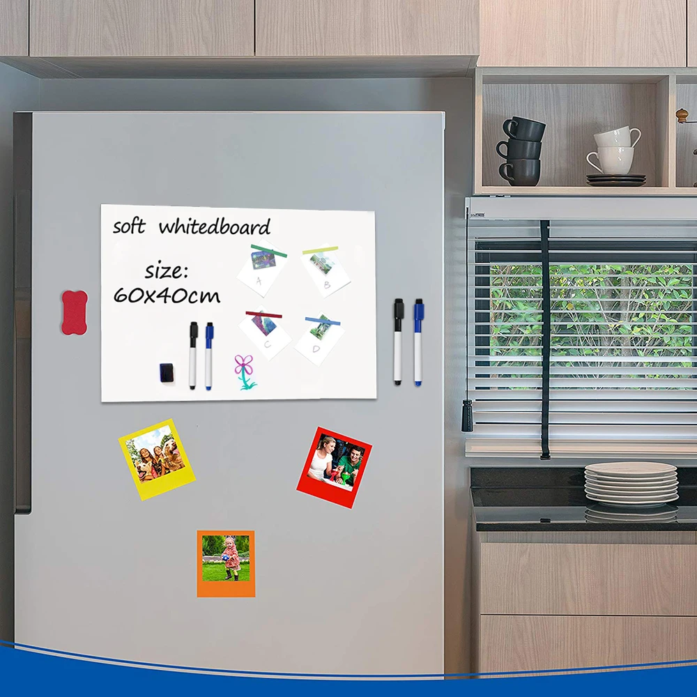 Flexible Labels Sheet Fridge sticker Drawing Write