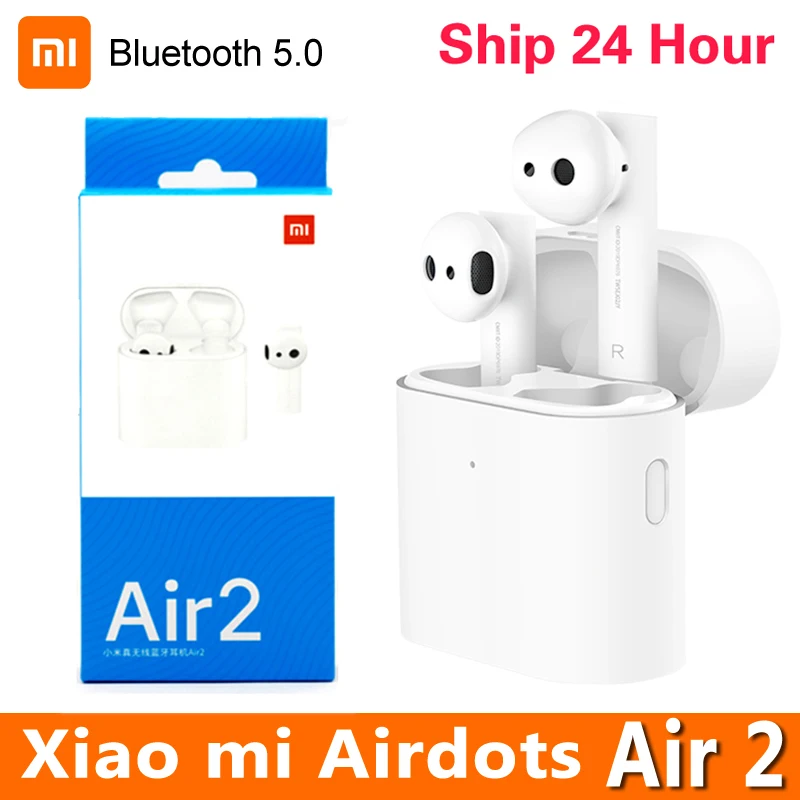 

In Stock Original Xiaomi Air 2 True Wireless Bluetooth Earphone music In-ear Detection Xiaomi HD mic Wake-up by voice Earphone