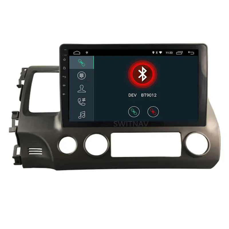 Discount SWITNAV 10.2" Big Screen Android 9.0 CAR DVD Player For HONDA CIVIC (LHD) car multimedia support DVR DAB OBD car audio gps 16