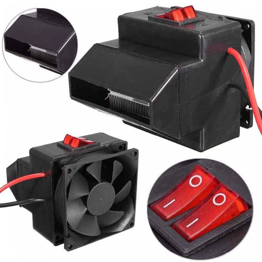 

DC 12V 100W Room Heater Energy Saving PTC Car Air Fan Heater Constant Temperature Heating Heaters Factory Price Safe Home DIY