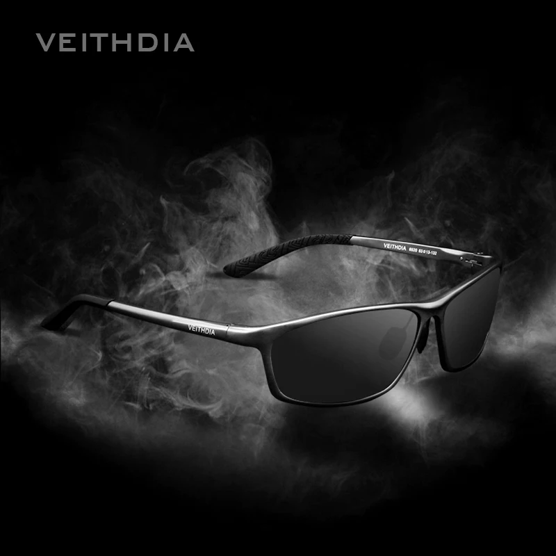 Бренд VEITHDIA дизайнерские алюминиевые мужские поляризованные солнцезащитные очки