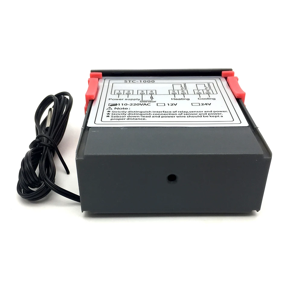 Цифровой Температура контроллер STC-1000 12V 24V 110V 220V нагревательный Охлаждающий термостат для Аквариум инкубатор