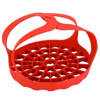 

BESTSilicone Presser Cooker Sling Food Steam Lifting Handle Heat Resistant Pot Bowl Anti-Insulation Handle Grip