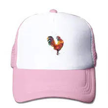 Граффити петух сетки бейсболки унисекс Регулируемый Дальнобойщик стиль шапки розовый