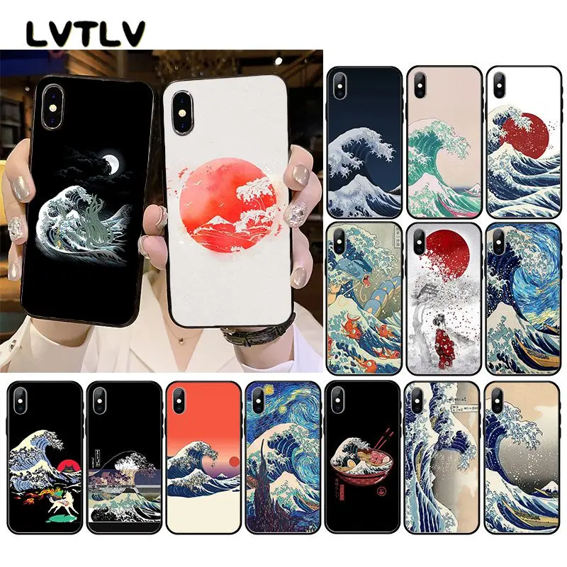Японский чехол для телефона LVTLV The Great Wave off Kanagawa iPhone 11 pro XS MAX 8 7 6 6S Plus X 5 5S SE XR |