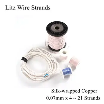 

0.07x4 0.07x5 0.07x7 0.07x10 0.07x14 0.07x21 Litz Wire Strand Enamelled Copper Wires Strands Micro Mine Antenna Occ 0.07mm 0.07