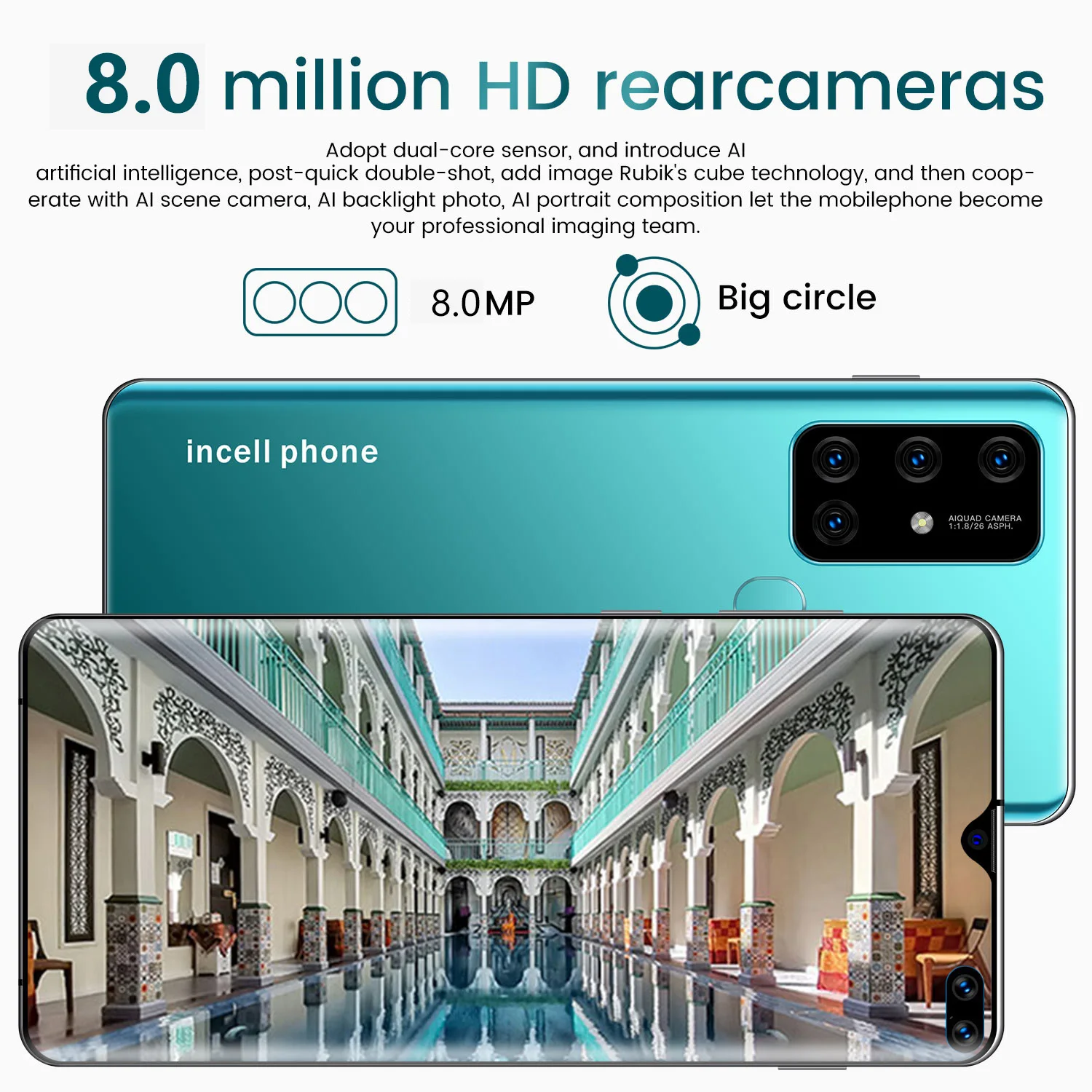 SOYES R30 Pro Global Version Smartphone 5000mAh Face ID Mobile Phone Android 6.8 Inch 16GB Phone Hexa Core 2 Sim Card Cell Phone