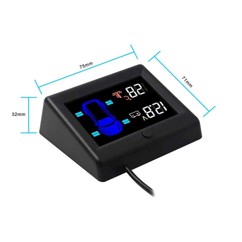 Yiwa OBD TPMS автомобильных шин Давление мониторинга Системы 3 дюймовый сенсор ЖК-дисплея