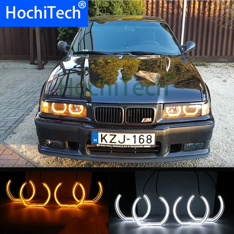 Для BMW E36 3 серии Coupe и cabriolet Белый янтарный двойной цвет DTM стиль светодиодный