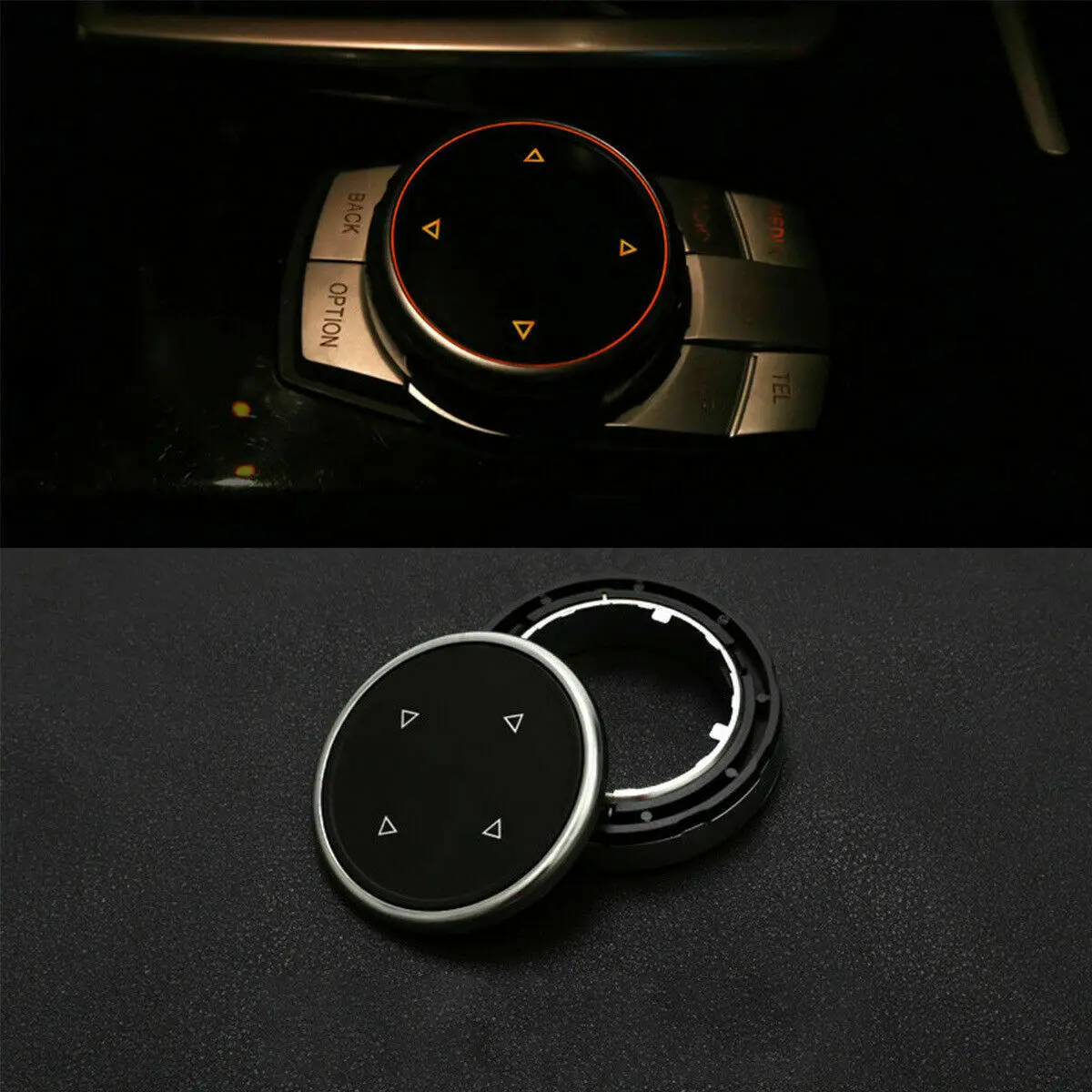 

Car Multimedia Button Cover Interior Knob Frame Trim for BMW F10 F20 F30 for NBT Controller Only Ceramic for iDrive Button