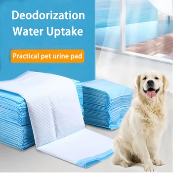 

20/40/50/100Pcs Heavy Duty Dog Puppy Large Training Weeding Pad Deodorant Urine Pad Floor Mat Strong Water Absorption Toilet Mat