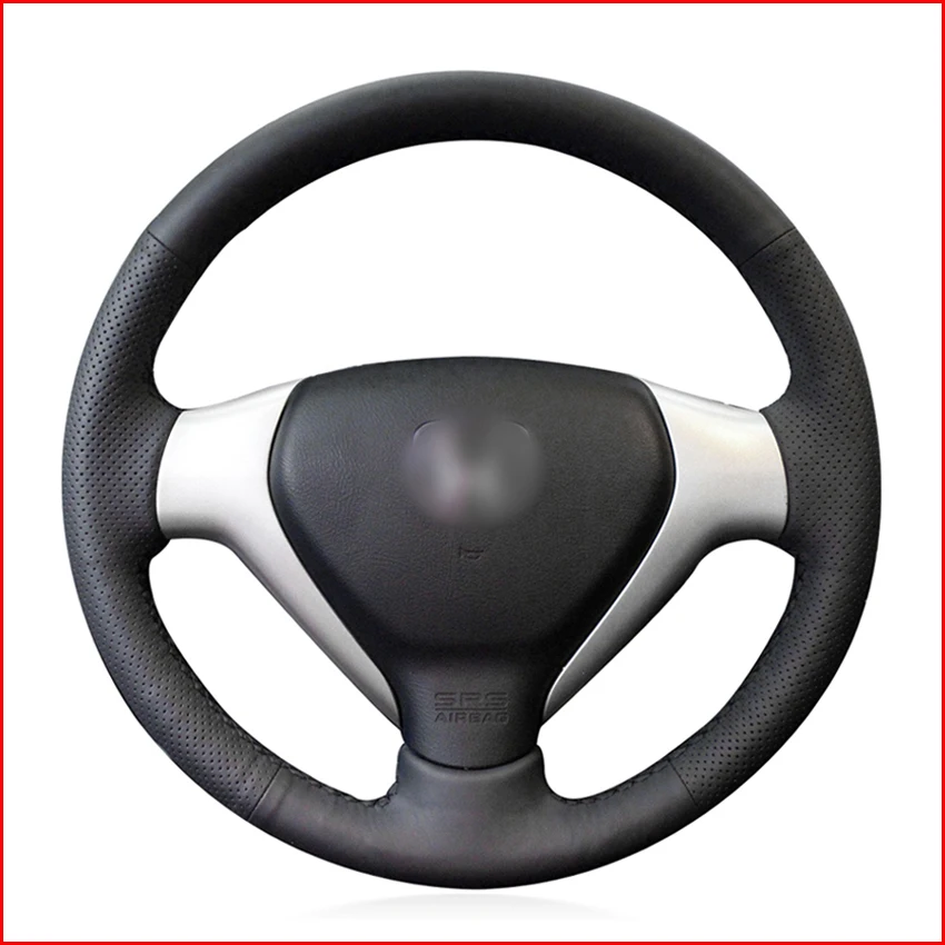 Mewant Genuine Leather Car Steering Wheel Cover For Honda City 2007