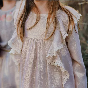 

Bongawan Girls Dresses Cotton O-neck Summer Full Fashion 2-10 Years Causal Princess Dress For Birthday Party