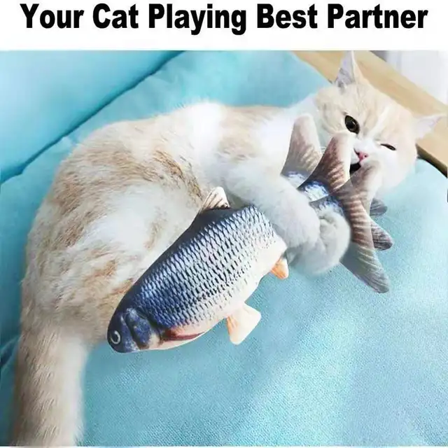 Jouet Interactif Électrique en Poisson pour Chat, Charge USB – Image 5