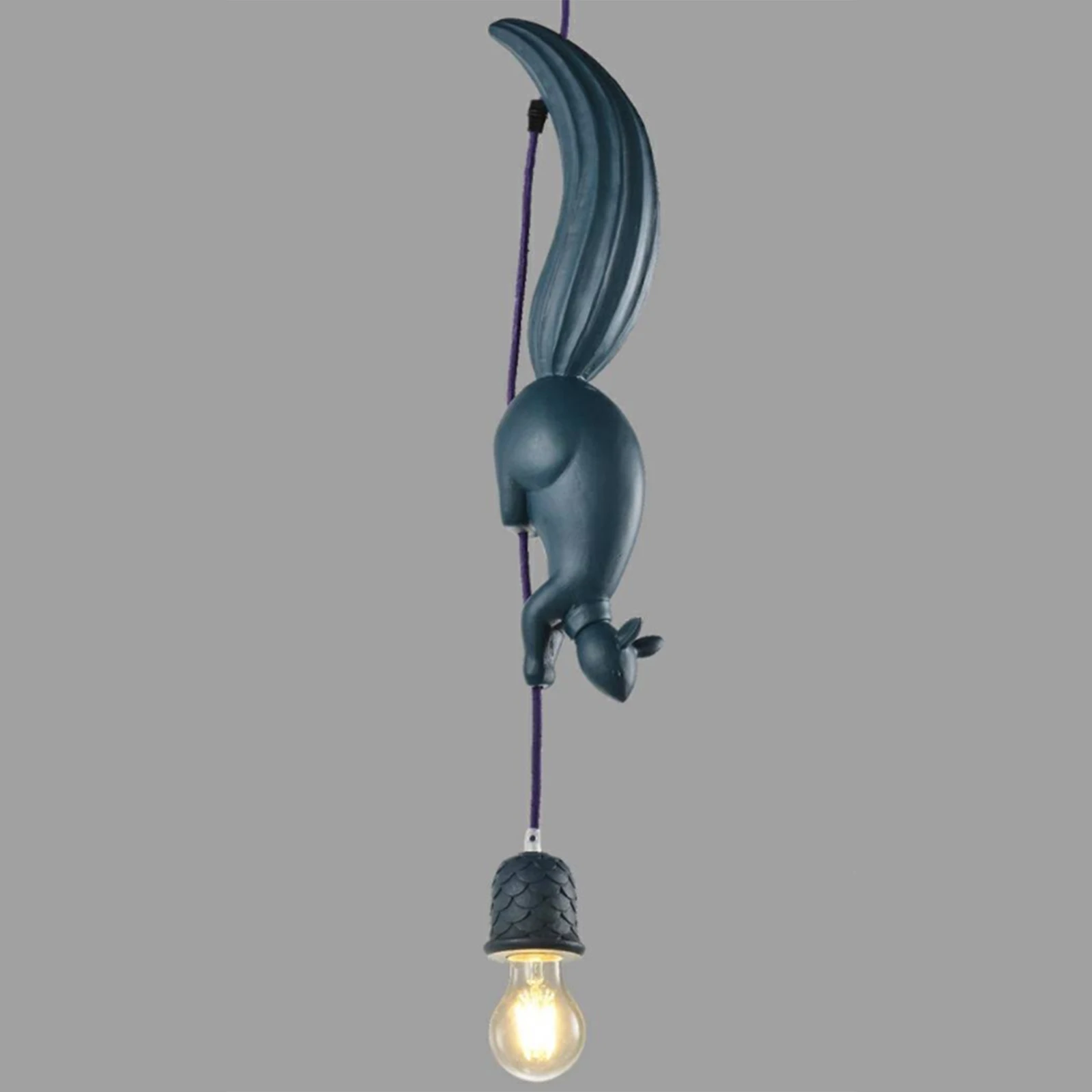 Novelty Squirrel Pendant Ceiling Light Fixture Lighting Hanging Lamp Study