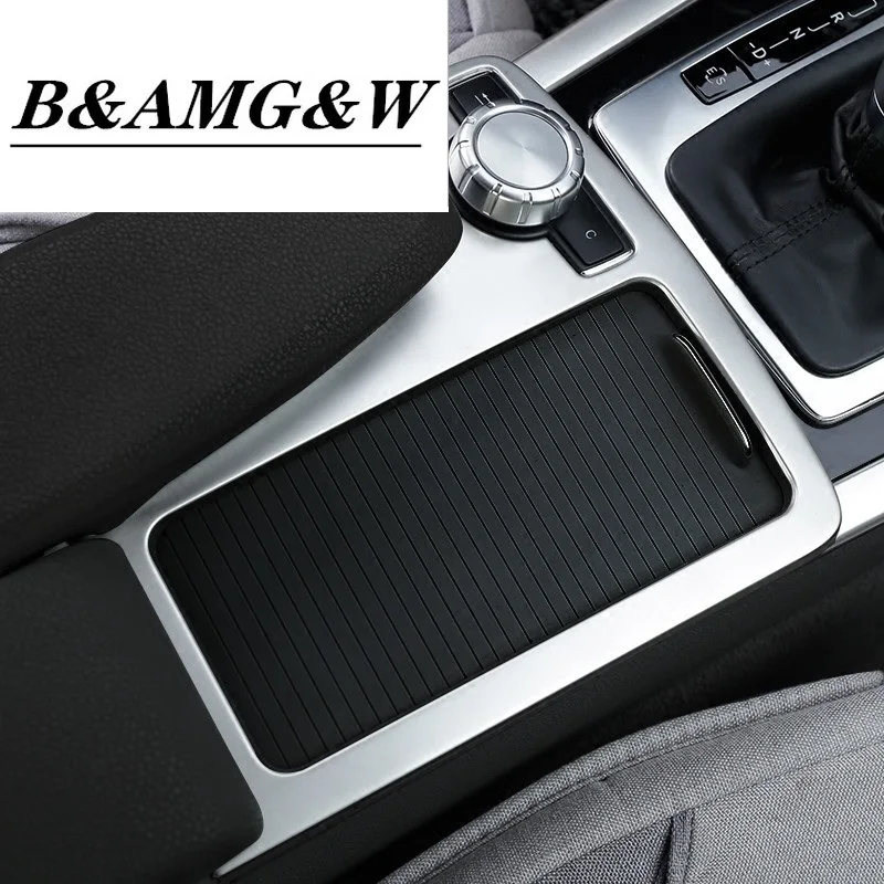 

Car Center Console Gear Shift Water Cup Panel Decoration Cover Trim Stainless Steel For Mercedes Benz C class W204 2008-14