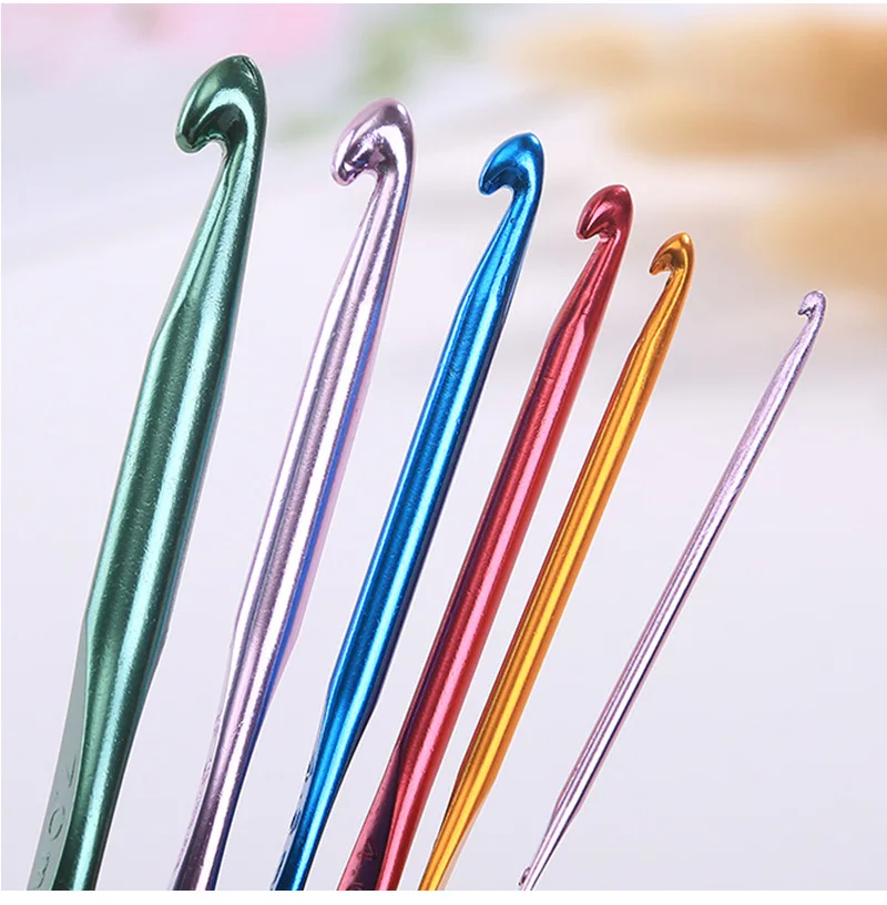 1pcs Stainless Steel Hooks Hand Knitting Needles Sewing Needle for Yarn Crafts Bag Sweater Metal Weave Crochet Needles DIY Tool