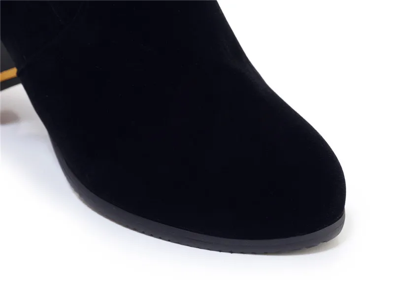 ASUMER/ г., Новое поступление, ботильоны женские вечерние туфли из флока и искусственной кожи на высоком каблуке с пряжкой модные теплые зимние женские ботинки