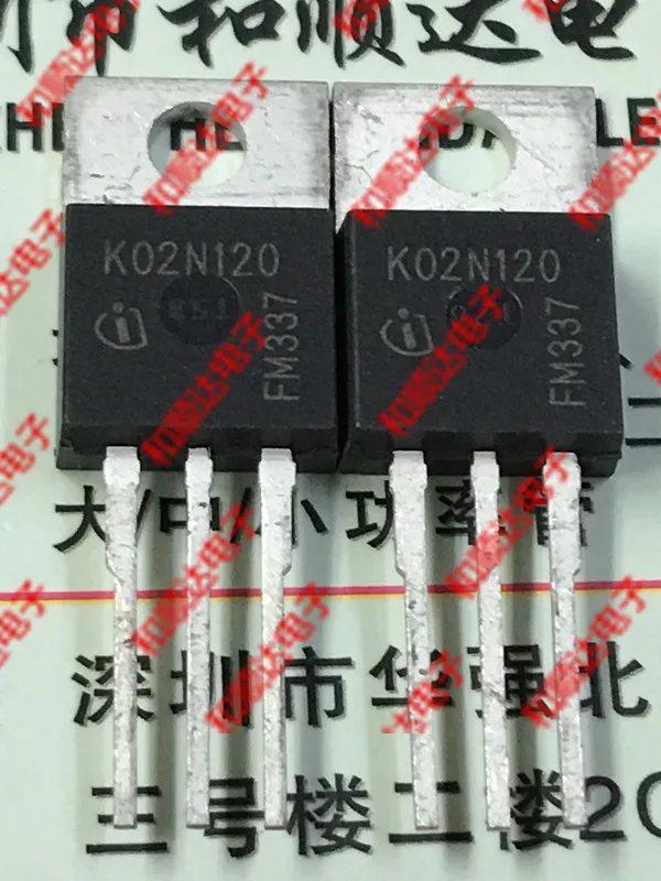 5 шт/K02N120 SKP02N120 TO-220
