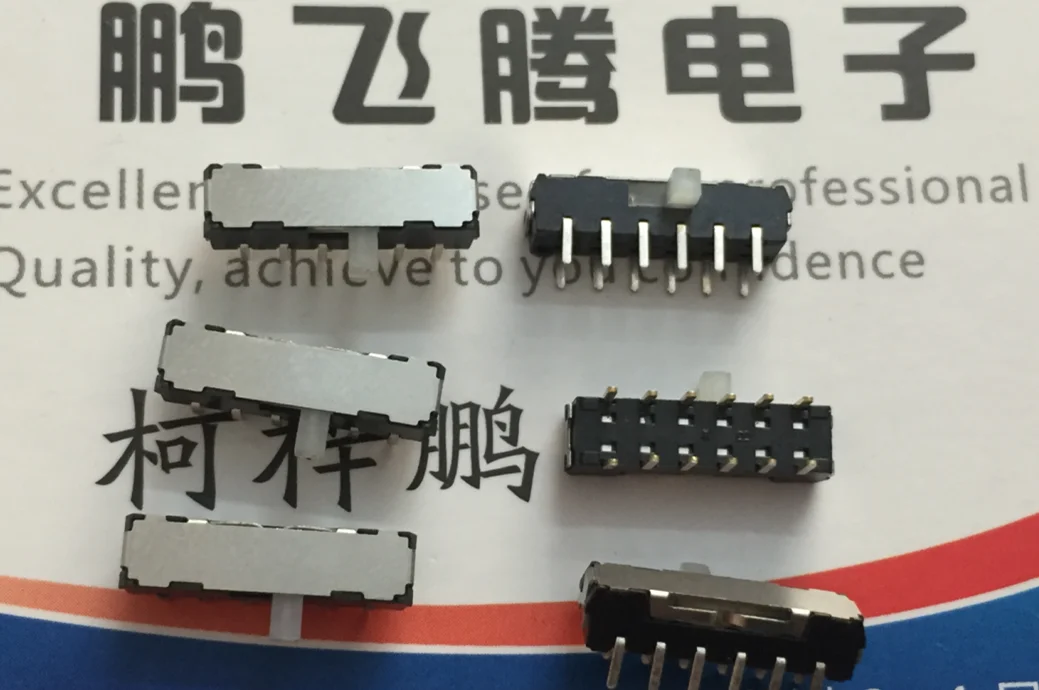 Micro Toggle Switch Original Japanese FUJISOKU MHS422 12 feet 2 gear Side Dial Sliding Double Row Vertical 5PCS/lot Car Micro Switch Micro Detection Switch