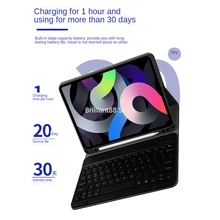 Aliexpress - Wireless Bluetooth Keyboard Case for iPad Air 4 10.9 2020, 4th Generation, TouchPad with PU Leather Cover, Pen Slot