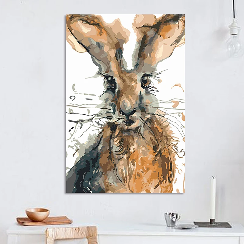 DIY digital painting abstract animal creative animal painting art living room hand-painted decorative painting decompression