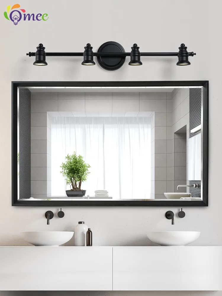 (Bulbs For Free) American Led Wall Lamps Bathroom Mirror Light AC90-265V Wall Sconces Indoor Home Lighting Fixture Vanity Lights