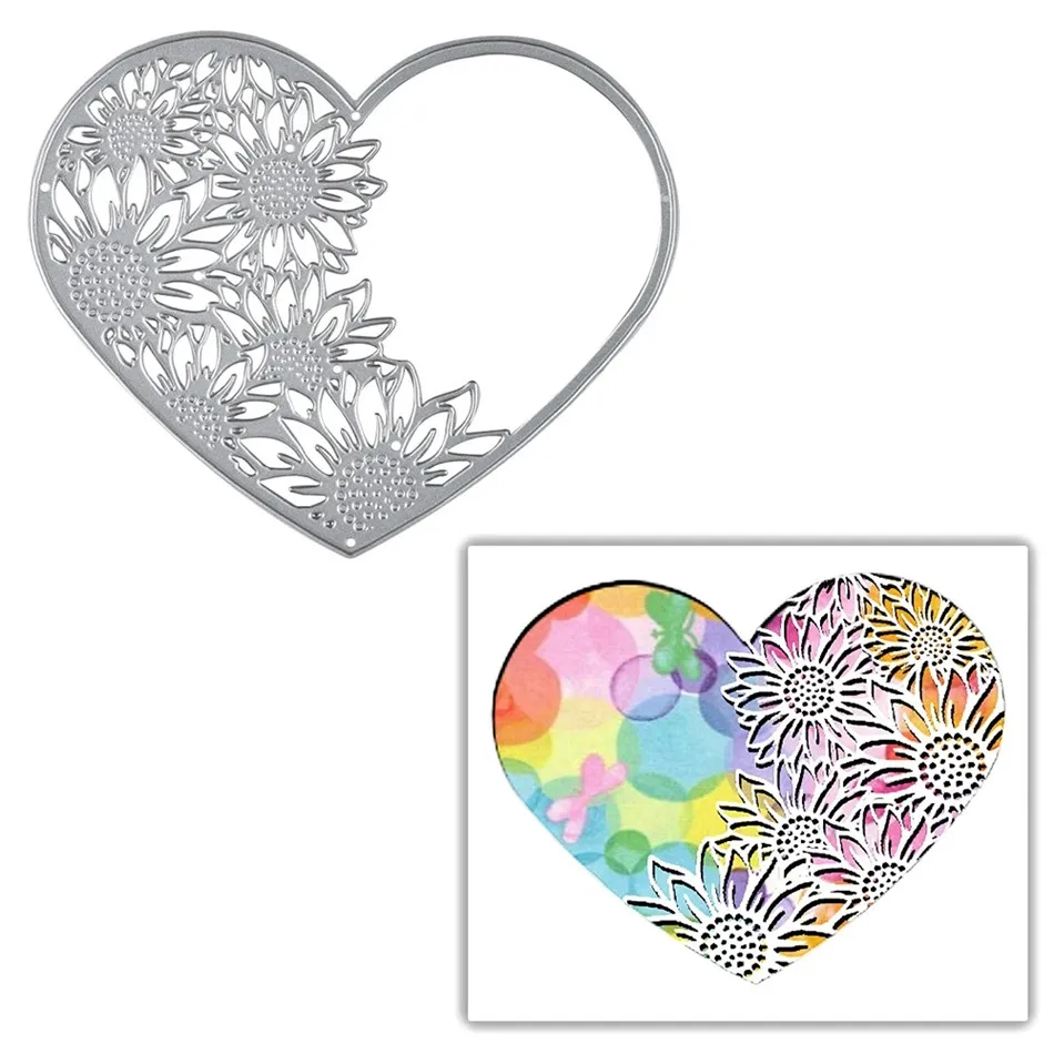 Eastshape Heart Frame Dies Metal Cutting Dies for Card Making Scrapbooking Embossing Cuts Stencil Craft Dies Christmas Decor