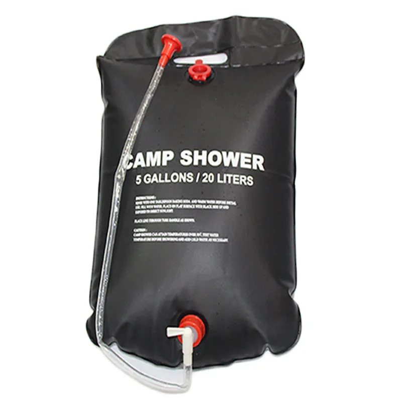 PVC 20L Water Bag Foldable Solar Energy Heated Shower Hydration Bag For Outdoor Camping Hiking Climbing Hunting Water Storage
