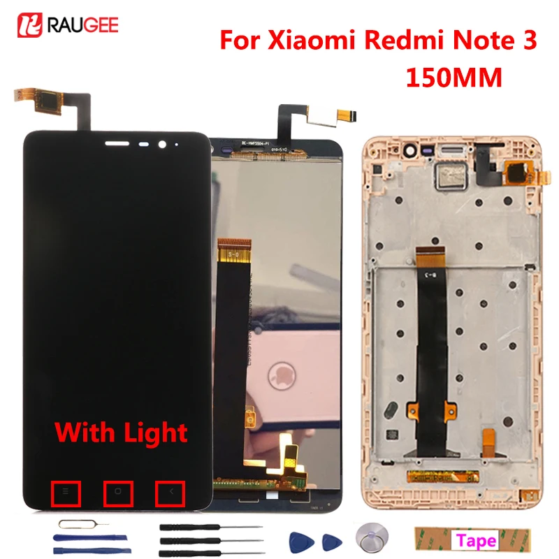 Для Xiaomi Redmi Note 3 Pro ЖК-дисплей+ сенсорный экран 5," дигитайзер сборка Замена для Xiaomi Redmi Note 3 Pro/Prime телефон