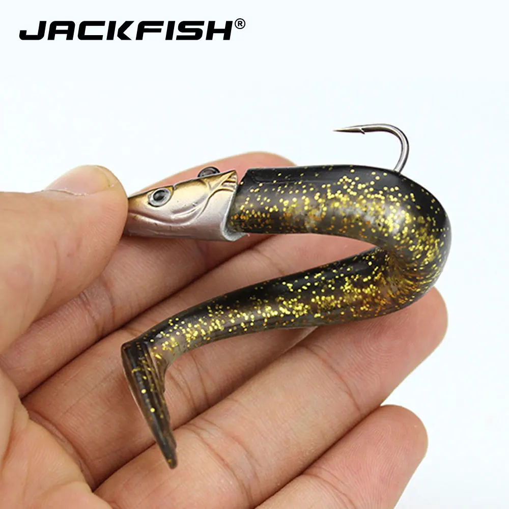 JACKFISH 10 г/15 г/22 г свинцовая Мормышка светящаяся Мягкая приманка С рыболовным крюком плавающие наживки рыболовные снасти Pesca мягкая рыболовная приманка