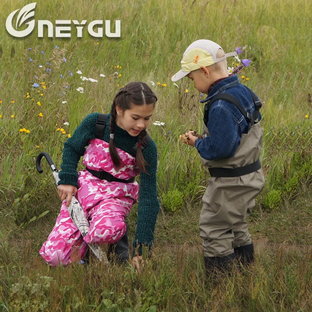 NeyGu/детские дышащие болотные штаны; Детские болотные сапоги с противоскользящей подошвой; непромокаемые комбинезоны для малышей