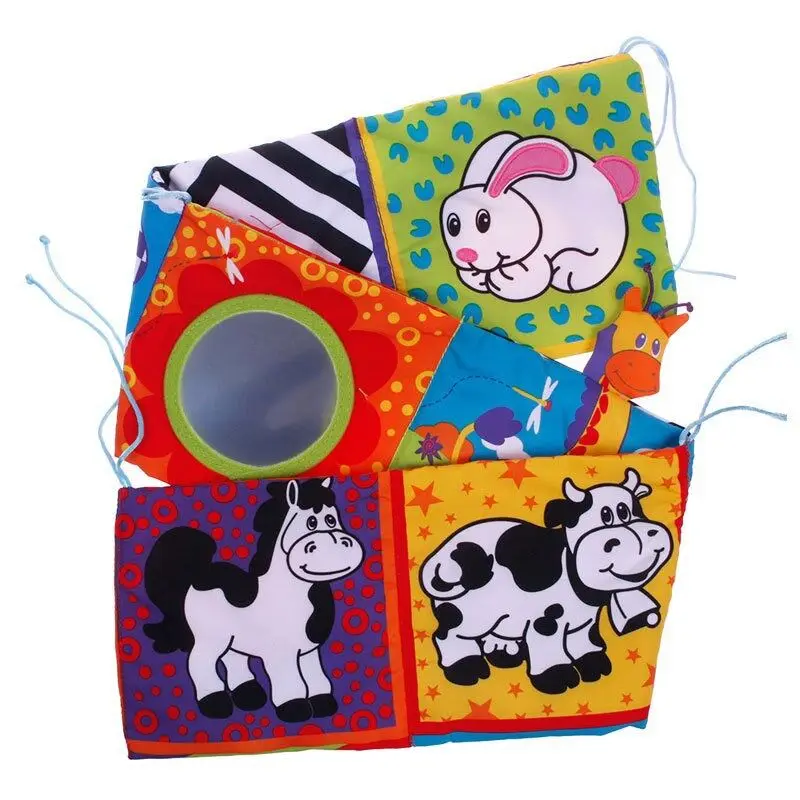 Newbron Baby Bed Bumper Crib Protector Mobile Cloth Book Soft Educational Cot Book Toys Baby Beddin