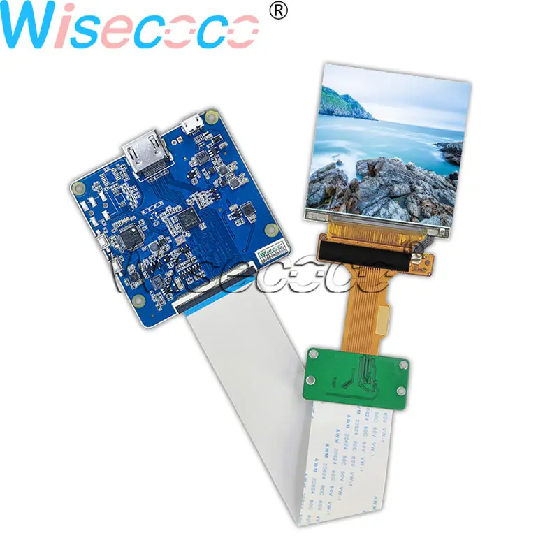 Wisecoco 2,9 дюймов 1440*1440 квадратная ips ЖК-панель 40 контактов MIPI с HDMI MIPI FPC USB драйвер плата для HMD VR AR LS029B3SX02 - Цвет: Whole Set