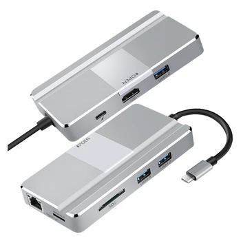 

8-In-1 HUB USB 3.0 HDMI SD TF Card Reader Adapter PD Charging HUB