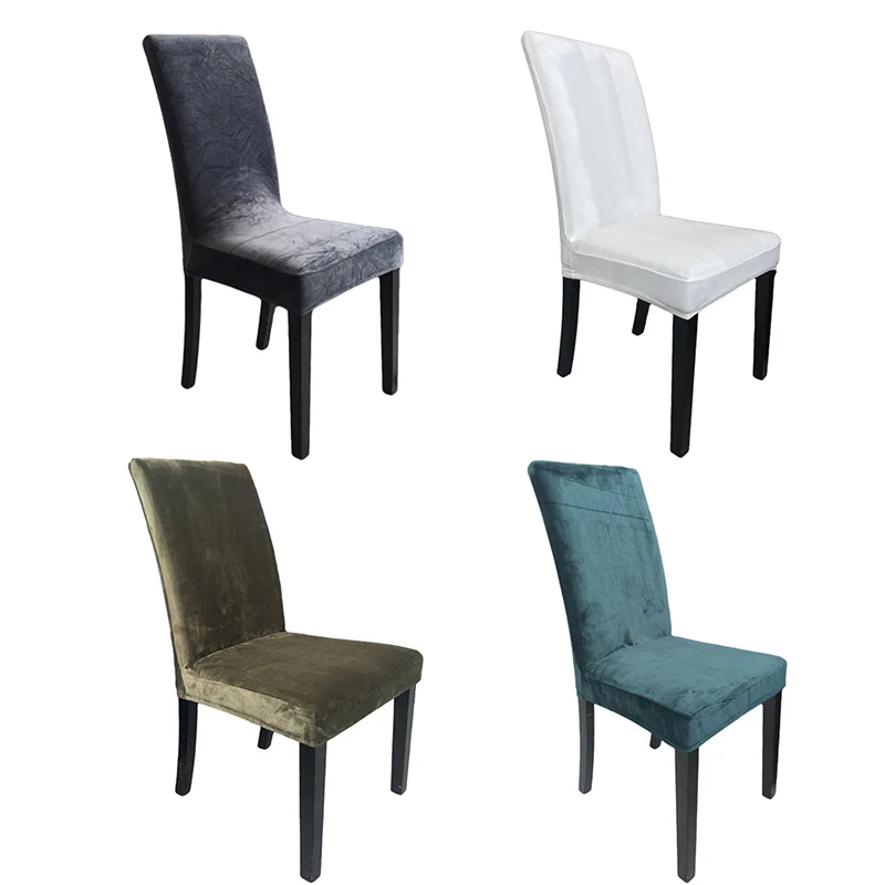 Нескользящие чехлы для стульев для свадьбы, банкета, дома, отеля, ресторана, столовой, вечерние, Стрейчевые Защитные чехлы для сидений, Декор