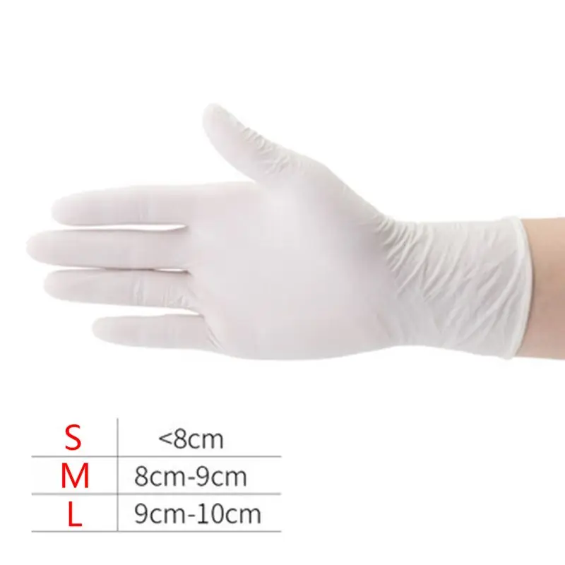 

100Pcs Waterproof Disposable Washing Cleaning Nitrile Gloves Work Safety Gloves