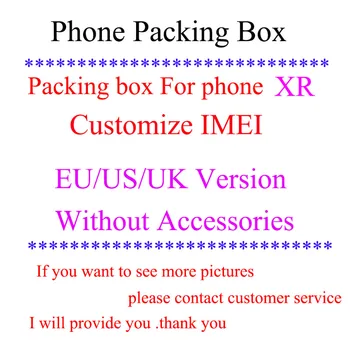 

50pcs/lot High Quality US,EU,UK Version Phone Retail Package Empty Packing Box Case Fit For iXR without Accessories