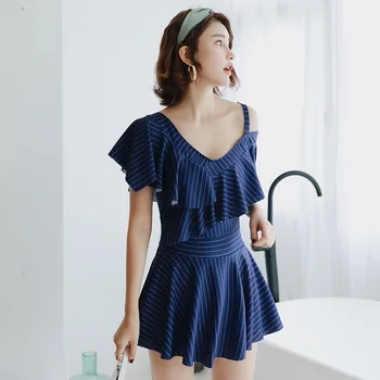 

Trajes De Bano Mujer 2020 Swim Suit Women Swimwear Plus Size Closed Bikinis Swimsuit Fused Female Slimming One Piece Monokini