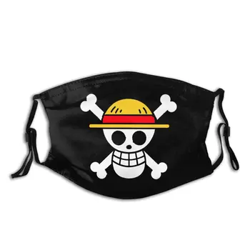 

One Piece Luffy Unisex Washable Face Mouth Mask Printed Anti Haze Protection Mask Mouth Muffle with Filters
