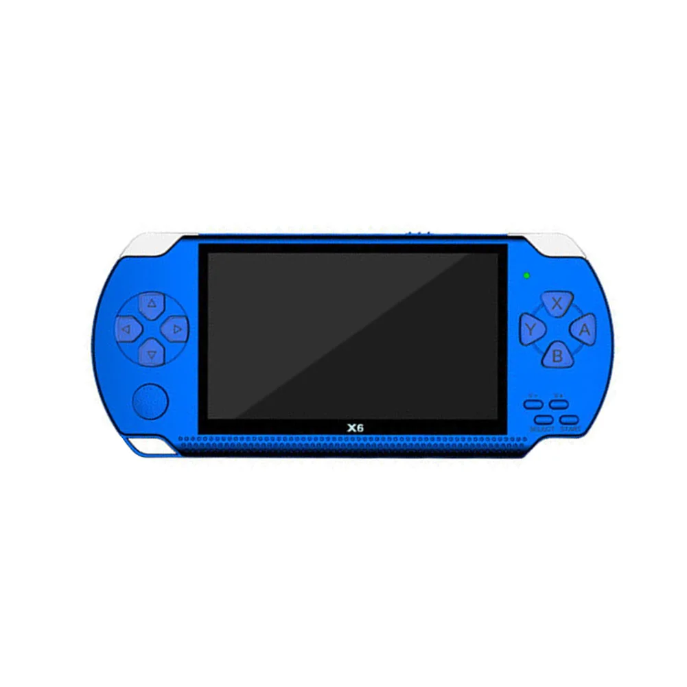 4," Детская портативная игровая консоль ручной плеер карманный размер 8G подарки большой экран HD перезаряжаемая многофункциональная простая в эксплуатации - Цвет: Blue US
