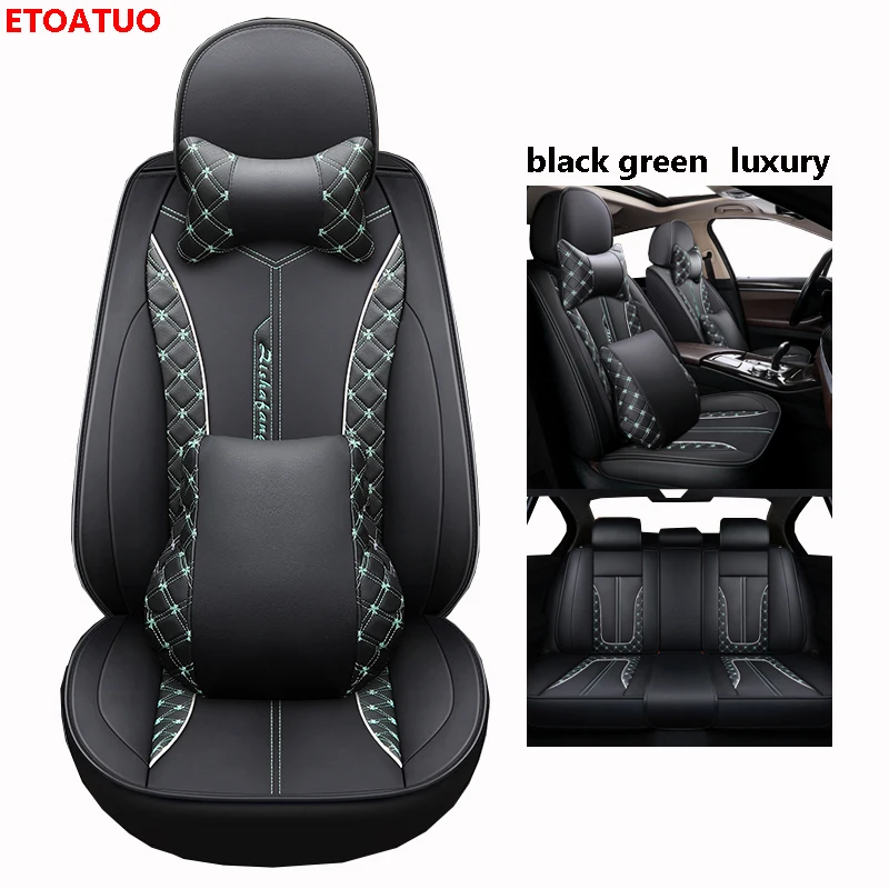 

ETOATUO Universal leather Car Seat covers for Lincoln all models Navigator MKZ MKC MKX MKS MKT car styling auto accessories car