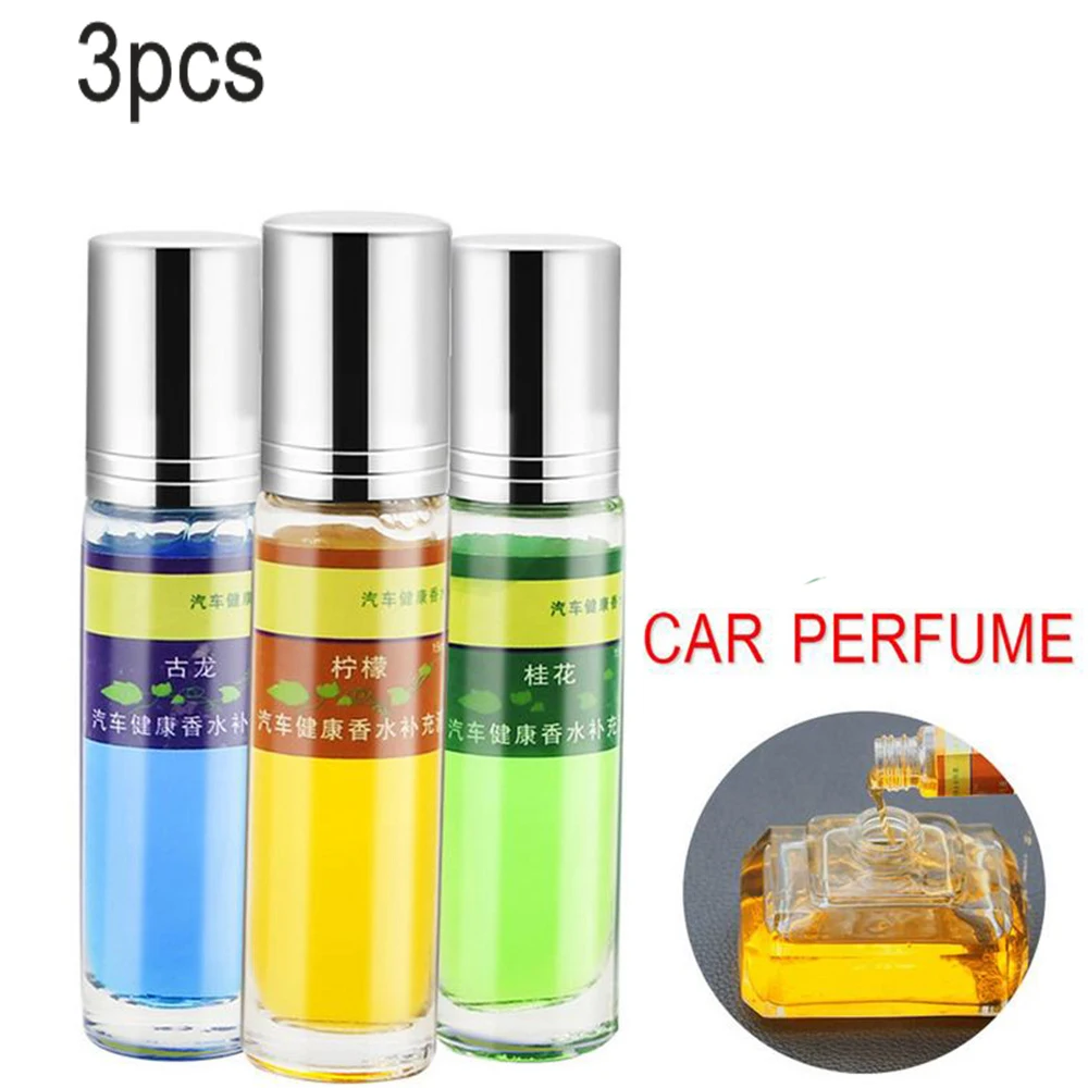 

3PCS/SET Car Perfume Essential Oil Replenisher Plant Spice Aromatherapy Oil Natural Plant Essential Car Outlet Perfume