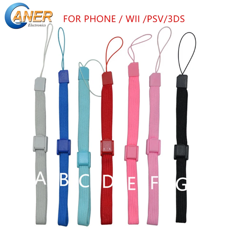 200pcs Wholesale Adjustable Hand Wrist Strap For Nintendo Wii For Phone