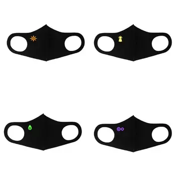 

Unisex Ice Silk Mouth Mask Cartoon Anime Logo Face Cover M6CD